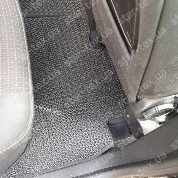 Комплект килимків до салону на Renault Grand Scenic III (2009 - 2015) EVA/Ромб Чорний/Чорний 13939-01-21-41 зображення 7