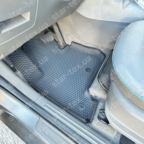 Комплект ковриков в салон на KIA Soul EV I (2014 - 2019) EVA/Ромб Черный/Черный 13704-01-21-41 фото 7