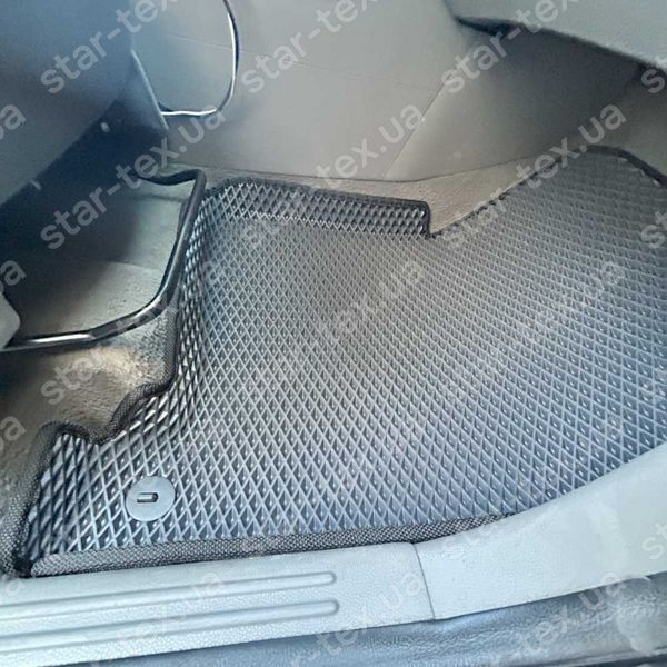 Комплект ковриков в салон на KIA Soul EV I (2014 - 2019) EVA/Ромб Черный/Черный 13704-01-21-41 фото 16