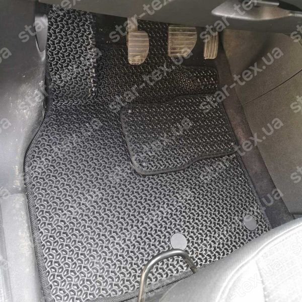 Комплект килимків до салону на Renault Grand Scenic III (2009 - 2015) EVA/Ромб Чорний/Чорний 13939-01-21-41 зображення 8
