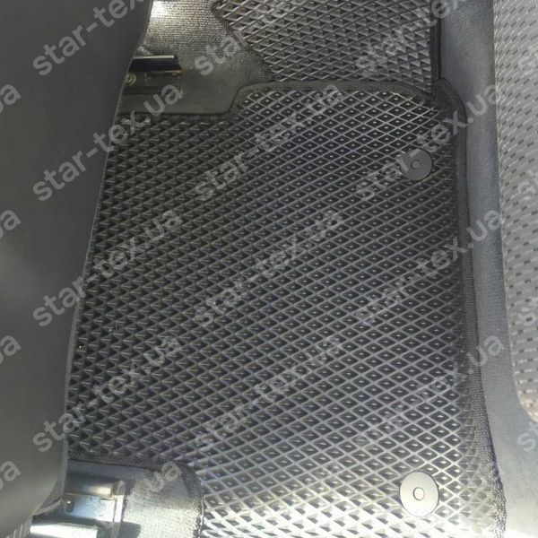 Комплект ковриков EVA/Ромб в салон на Audi A6 C6 (2004 - 2008) седан Черный/Черный 10095-01-21-41 фото 10