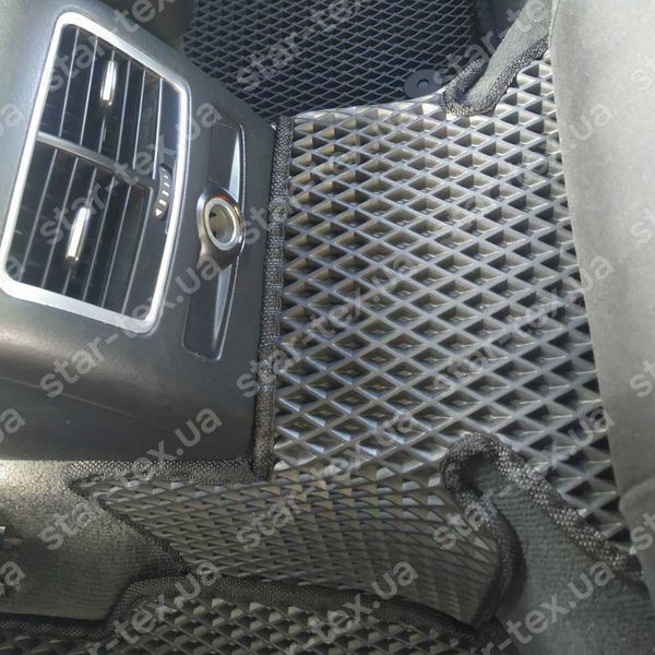 Комплект ковриков EVA/Ромб в салон на Audi A6 C6 (2004 - 2008) седан Черный/Черный 10095-01-21-41 фото 8