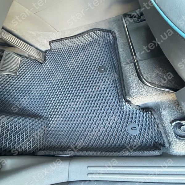 Комплект ковриков в салон на KIA Soul EV I (2014 - 2019) EVA/Ромб Черный/Черный 13704-01-21-41 фото 9