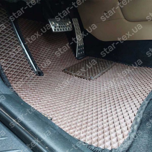 Комплект килимків EVA/Ромб до салону на Honda Civic VIII (2005 - 2011) хетчбек Чорний/Чорний 10967-01-21-41 зображення 2