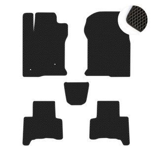 Комплект килимків EVA/Ромб до салону на Toyota Land Cruiser 120 Prado (2002 - 2009) 5-ти дверна версія Чорний/Чорний 16184-01-21-41 зображення 1