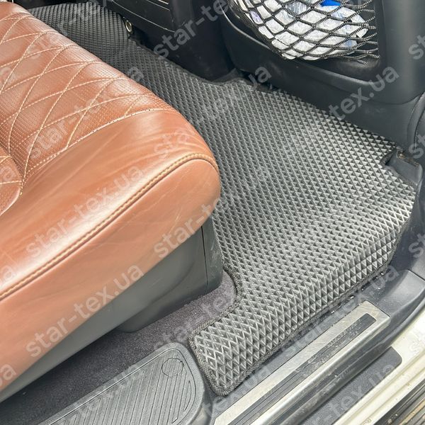 Комплект килимків EVA/Ромб до салону на Toyota Land Cruiser 200 (2015 - 2021) Чорний/Чорний 17344-01-21-41 зображення 12
