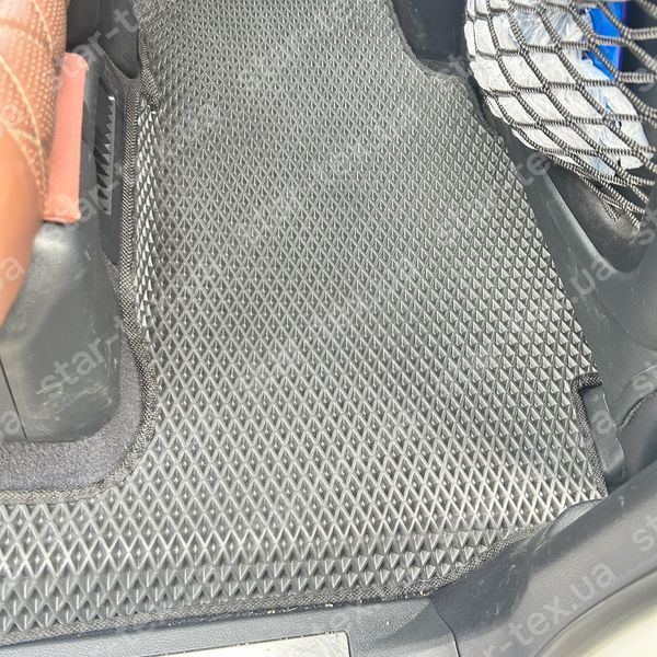 Комплект килимків EVA/Ромб до салону на Toyota Land Cruiser 200 (2015 - 2021) Чорний/Чорний 17344-01-21-41 зображення 14