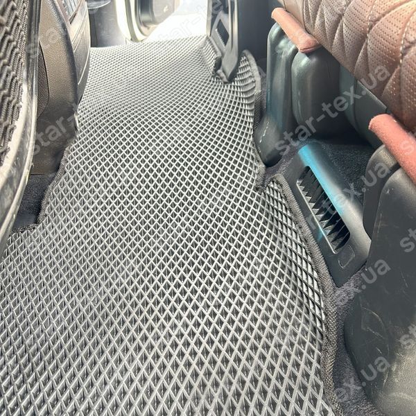 Комплект килимків EVA/Ромб до салону на Toyota Land Cruiser 200 (2015 - 2021) Чорний/Чорний 17344-01-21-41 зображення 20