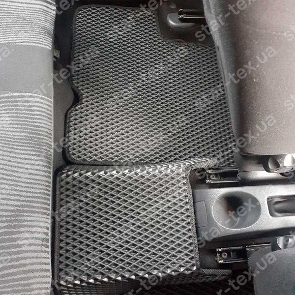 Комплект ковриков в салон на Dacia Logan I (2004 - 2012) EVA/Ромб Черный/Черный 10585-01-21-41 фото 6