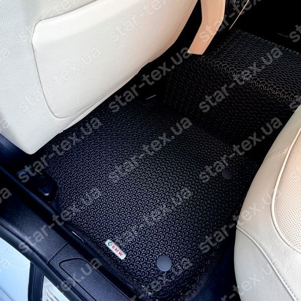 Комплект килимків EVA/Ромб до салону на BMW 7-Series F02 (2008 - 2015) Чорний/Чорний 13342-01-21-41 зображення 8