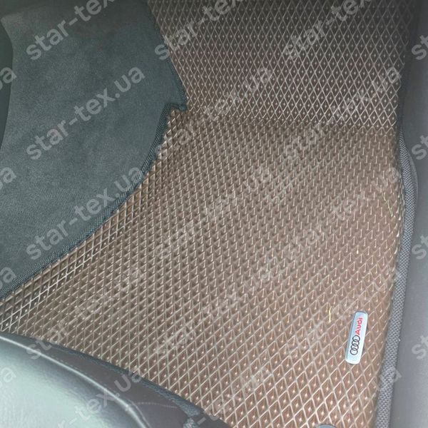 Комплект ковриков EVA/Ромб в салон на Audi A4 B8 (2007 - 2015) Черный/Черный 10077-01-21-41 фото 7