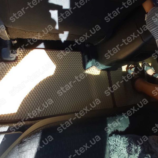 Комплект ковриков EVA/Ромб в салон на Toyota Corolla X (E140/E150) (2006 - 2013) EU Черный/Черный 14801-01-21-41 фото 5