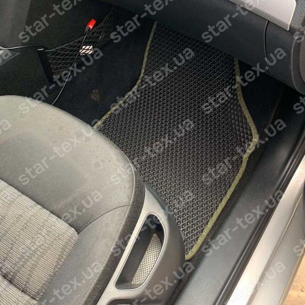 Комплект килимків до салону на Skoda Octavia A5 (2004 - 2013) EVA/Ромб Чорний/Чорний 15761-01-21-41 зображення 3