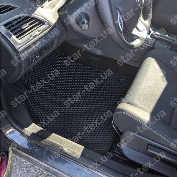 Комплект килимків до салону на Renault Megane III (2009 - 2015) седан комплектація Standart EVA/Ромб Чорний/Чорний 17171-01-21-41 зображення 2