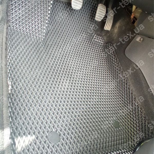 Комплект ковриков в салон на Dacia Logan I (2004 - 2012) EVA/Ромб Черный/Черный 10585-01-21-41 фото 15