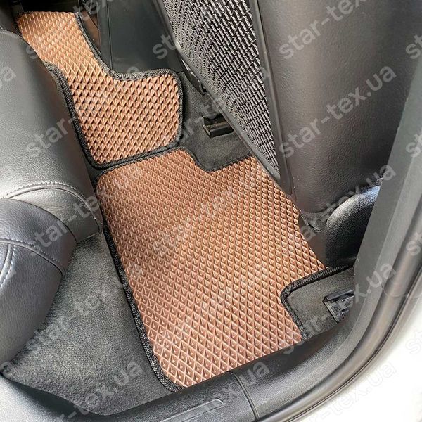 Комплект ковриков EVA/Ромб в салон на Audi A4 B8 (2007 - 2015) Черный/Черный 10077-01-21-41 фото 4