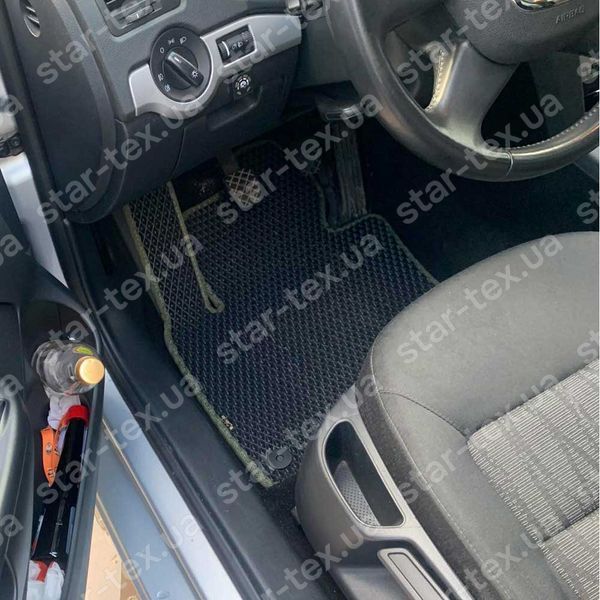 Комплект килимків до салону на Skoda Octavia A5 (2004 - 2013) EVA/Ромб Чорний/Чорний 15761-01-21-41 зображення 2