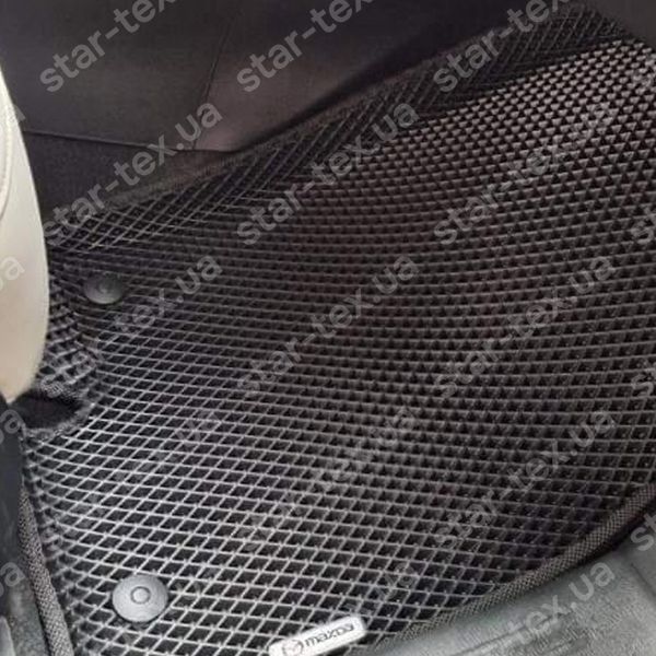 Комплект килимків до салону на Mazda CX-5 II (KF) (2016 - 2025) USA EVA/Ромб Чорний/Чорний 13785-01-21-41 зображення 6
