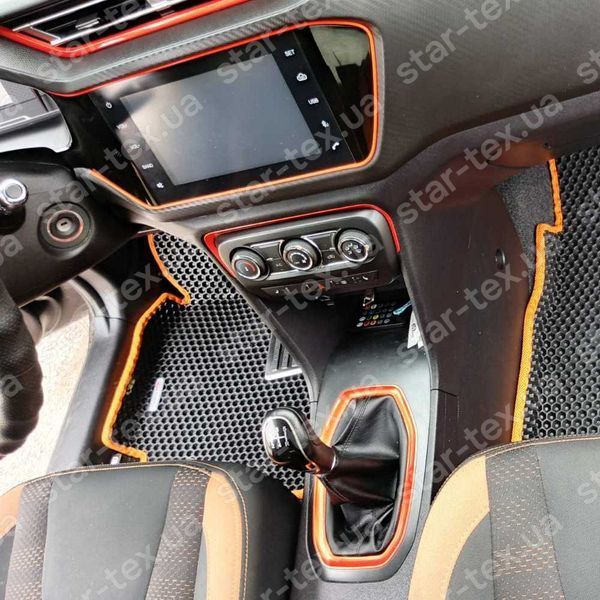 Комплект килимків EVA/Ромб до салону на Chery Tiggo 2 (2016 - ) Чорний/Чорний 13385-01-21-41 зображення 4
