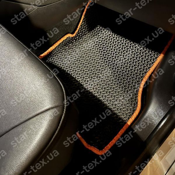 Комплект ковриков в салон на Renault Zoe EV (2019 - ) EVA/Ромб Черный/Черный 15660-01-21-41 фото 3