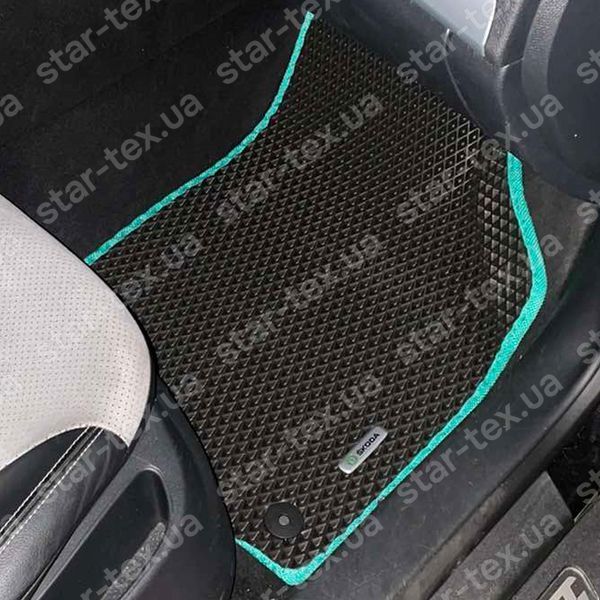 Комплект килимків до салону на Skoda Octavia A5 (2004 - 2013) EVA/Ромб Чорний/Чорний 15761-01-21-41 зображення 7