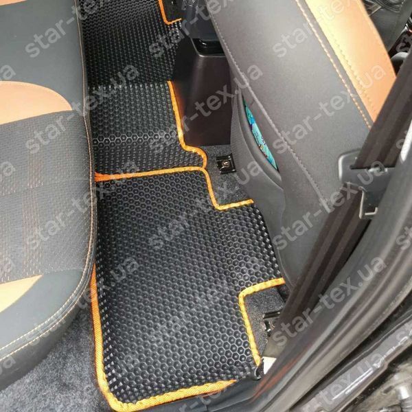 Комплект килимків EVA/Ромб до салону на Chery Tiggo 2 (2016 - ) Чорний/Чорний 13385-01-21-41 зображення 11
