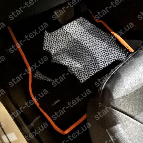Комплект ковриков в салон на Renault Zoe EV (2019 - ) EVA/Ромб Черный/Черный 15660-01-21-41 фото 2