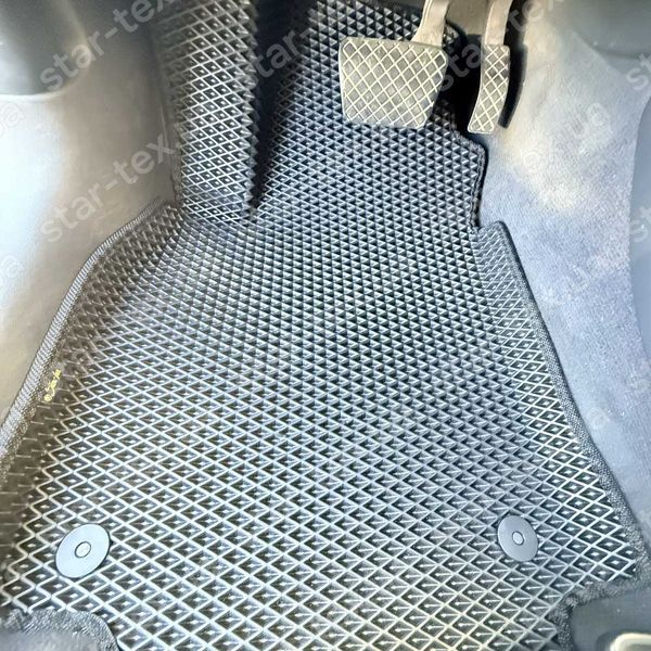 Комплект килимків EVA/Ромб до салону на Audi A4 B8 (2007 - 2015) Чорний/Чорний 10077-01-21-41 зображення 7
