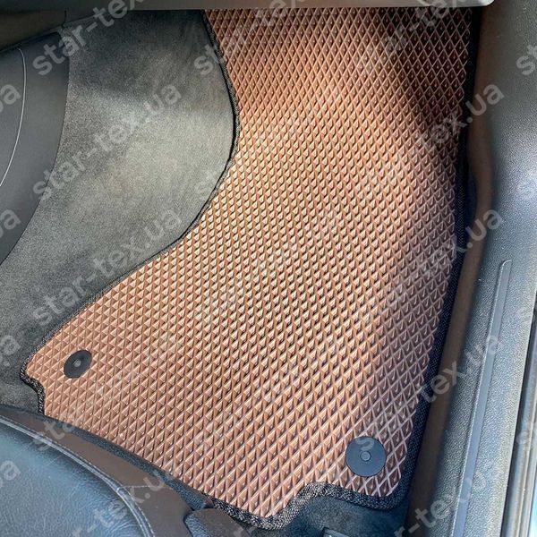 Комплект ковриков EVA/Ромб в салон на Audi A4 B8 (2007 - 2015) Черный/Черный 10077-01-21-41 фото 3