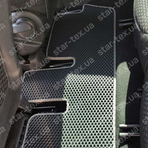 Комплект килимків EVA/Ромб до салону на Citroen C4 Grand Picasso I (2006 - 2010) Чорний/Чорний 13441-01-21-41 зображення 4
