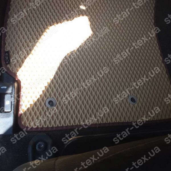 Комплект ковриков EVA/Ромб в салон на Toyota Corolla X (E140/E150) (2006 - 2013) EU Черный/Черный 14801-01-21-41 фото 3
