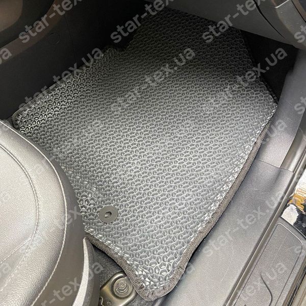 Комплект килимків до салону на Hyundai IX-35 (2010 - 2017) EVA/Ромб Чорний/Чорний 11136-01-21-41 зображення 3